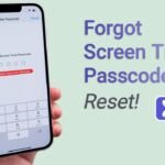 forgotten screen time passcode