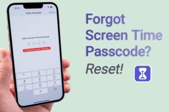 forgotten screen time passcode