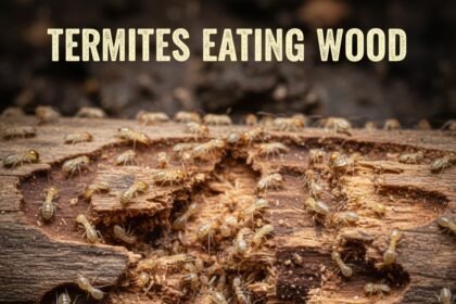 Termites Eating Wood