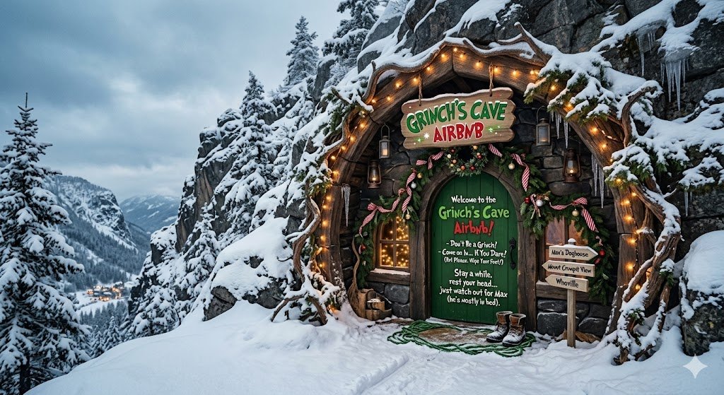 grinch's cave airbnb