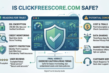 is clickfreescore.com safe